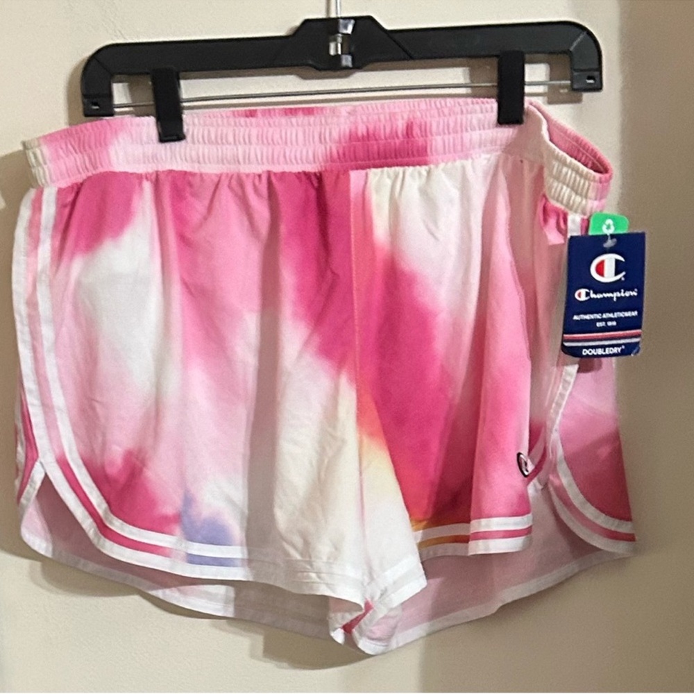 NWT Champion Women's Pink Tie-Dye Shorts size 2xl
